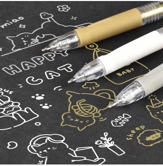 手绘高光1.0子弹配RS09按动中性笔